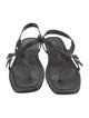 Stuart Weitzman Leather T-Strap Sandals