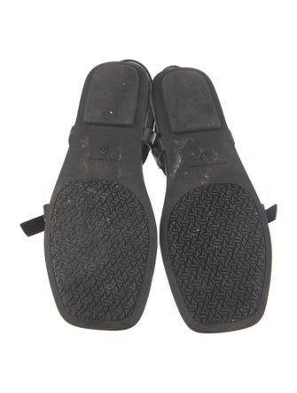 Stuart Weitzman Leather T-Strap Sandals