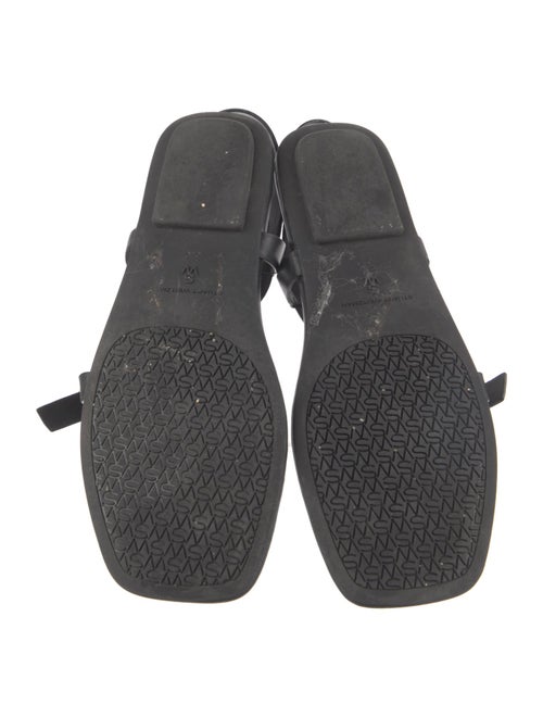 Stuart Weitzman Leather T-Strap Sandals