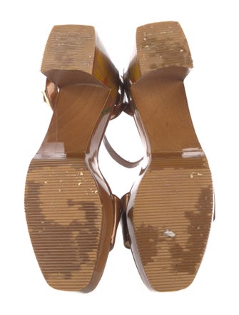 Stuart Weitzman Patent Leather Sandals