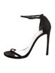 Stuart Weitzman Lizard T-Strap Sandals