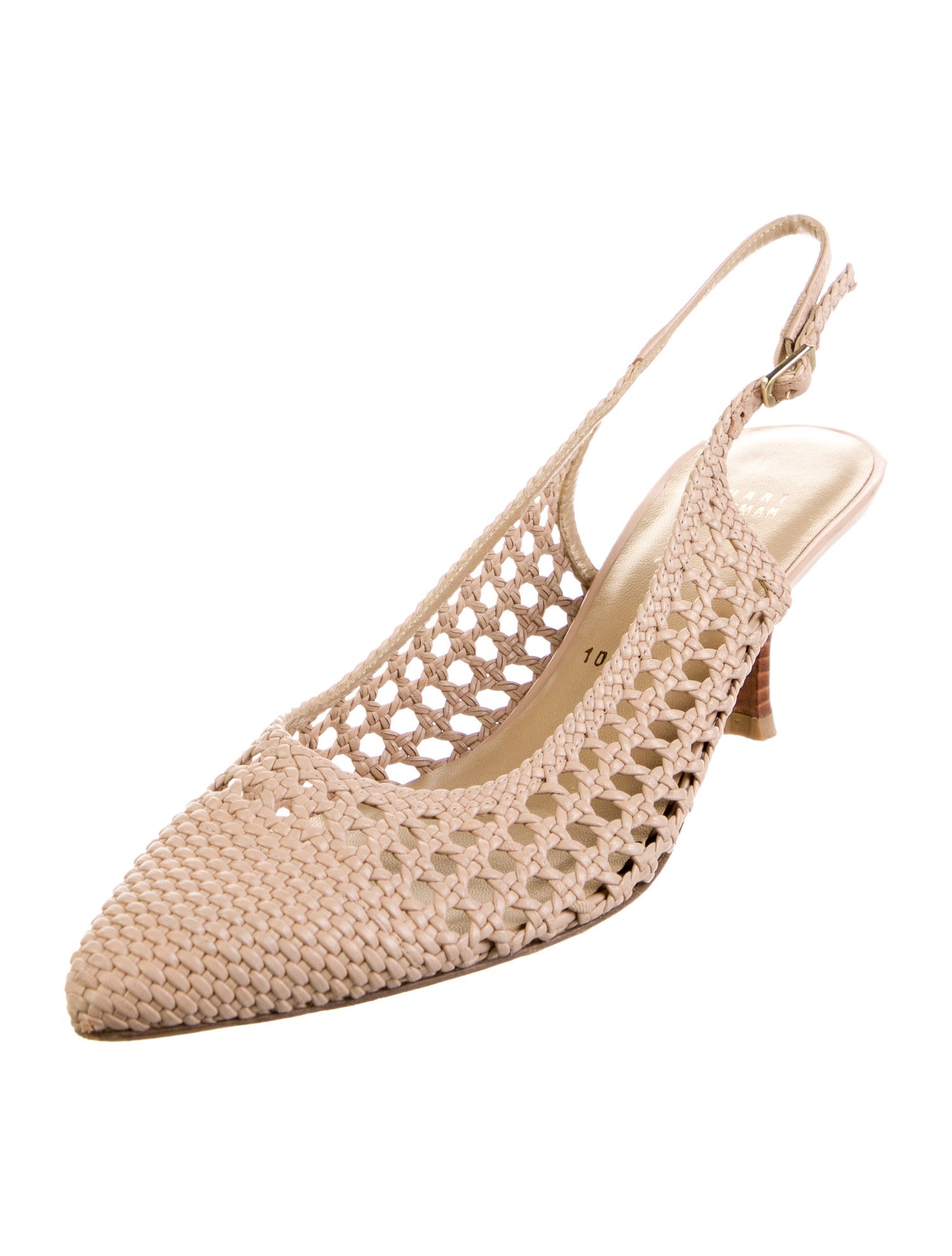 Stuart Weitzman Leather Slingback Pumps