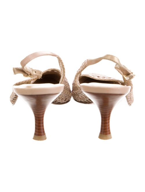 Stuart Weitzman Leather Slingback Pumps