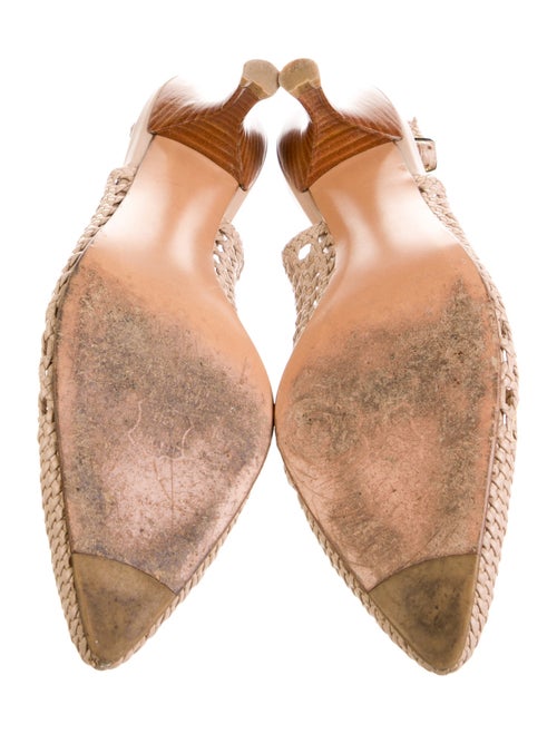 Stuart Weitzman Leather Slingback Pumps