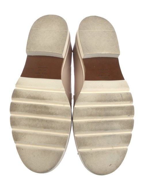 Stuart Weitzman Leather Tassel Accents Loafers