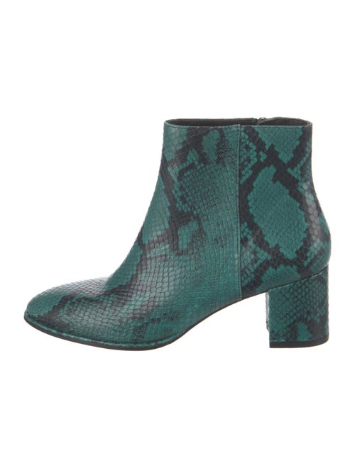 Stuart Weitzman Embossed Leather Animal Print Boots
