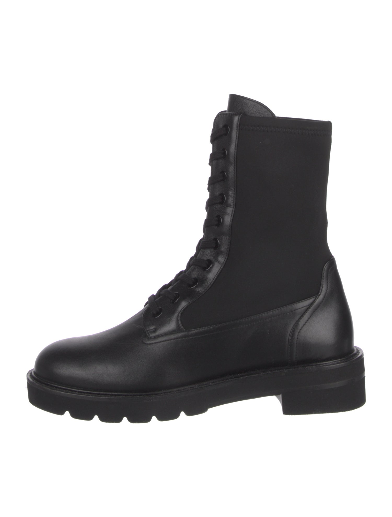 Stuart Weitzman Leather Combat Boots