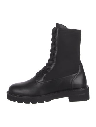 Stuart Weitzman Leather Combat Boots
