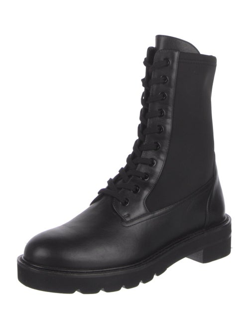 Stuart Weitzman Leather Combat Boots