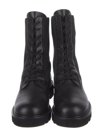 Stuart Weitzman Leather Combat Boots