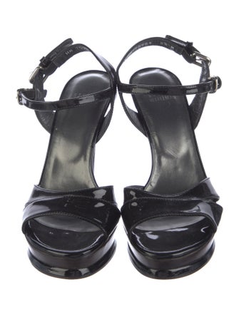 Stuart Weitzman Patent Leather Sandals
