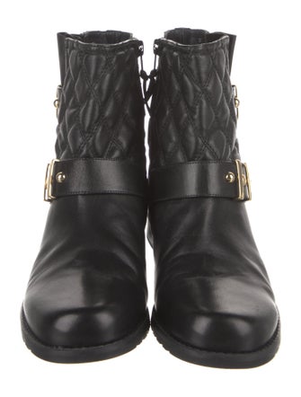 Stuart Weitzman Leather Moto Boots