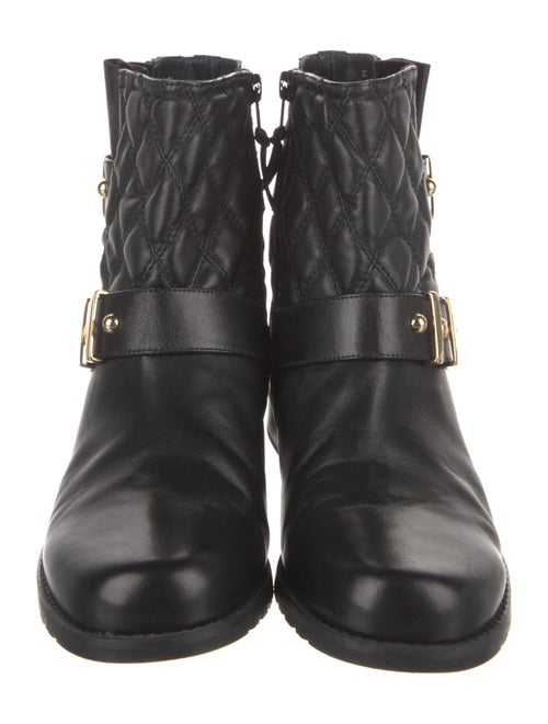 Stuart Weitzman Leather Moto Boots