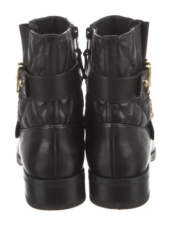 Stuart Weitzman Leather Moto Boots