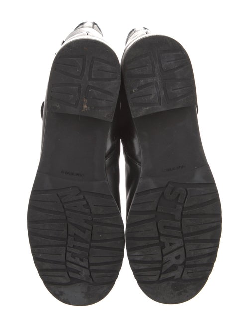 Stuart Weitzman Leather Moto Boots