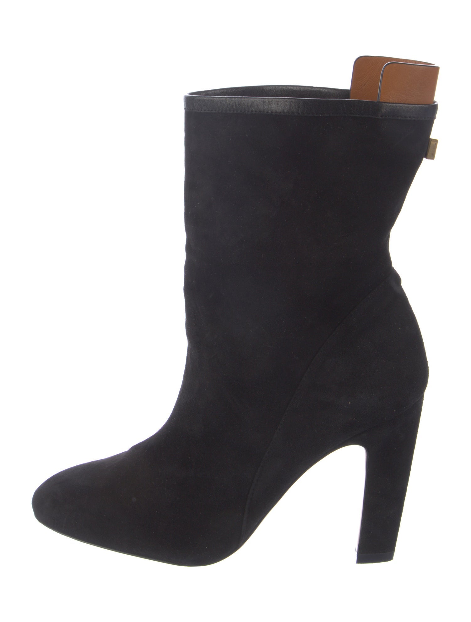 Stuart Weitzman Suede Leather Trim Embellishment Boots
