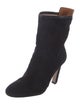 Stuart Weitzman Suede Leather Trim Embellishment Boots