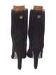 Stuart Weitzman Suede Leather Trim Embellishment Boots