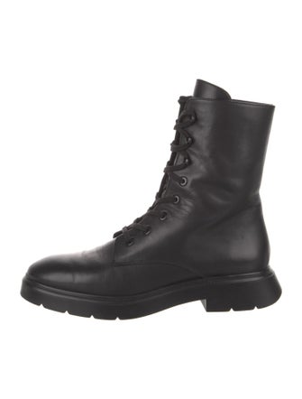Stuart Weitzman Leather Combat Boots