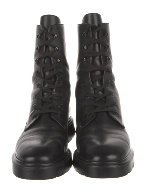 Stuart Weitzman Leather Combat Boots