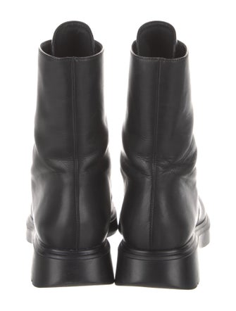 Stuart Weitzman Leather Combat Boots