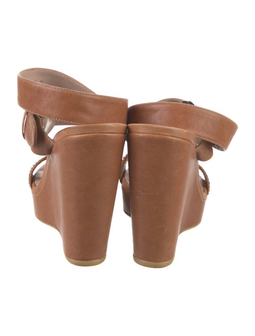 Stuart Weitzman Leather Printed Sandals