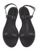 Stuart Weitzman Rubber Bow Accents T-Strap Sandals