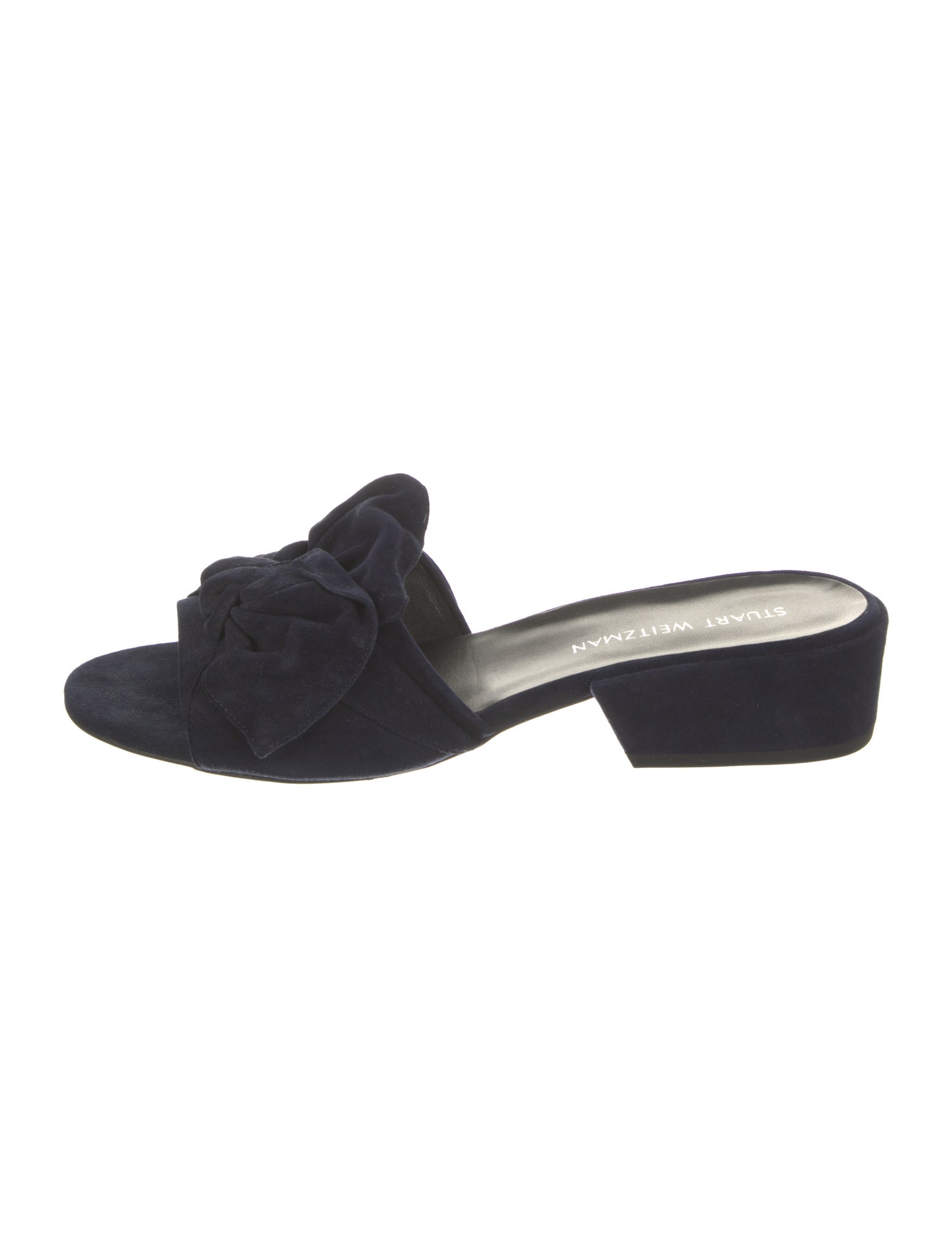 Stuart Weitzman Suede Slides