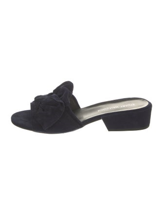 Stuart Weitzman Suede Slides