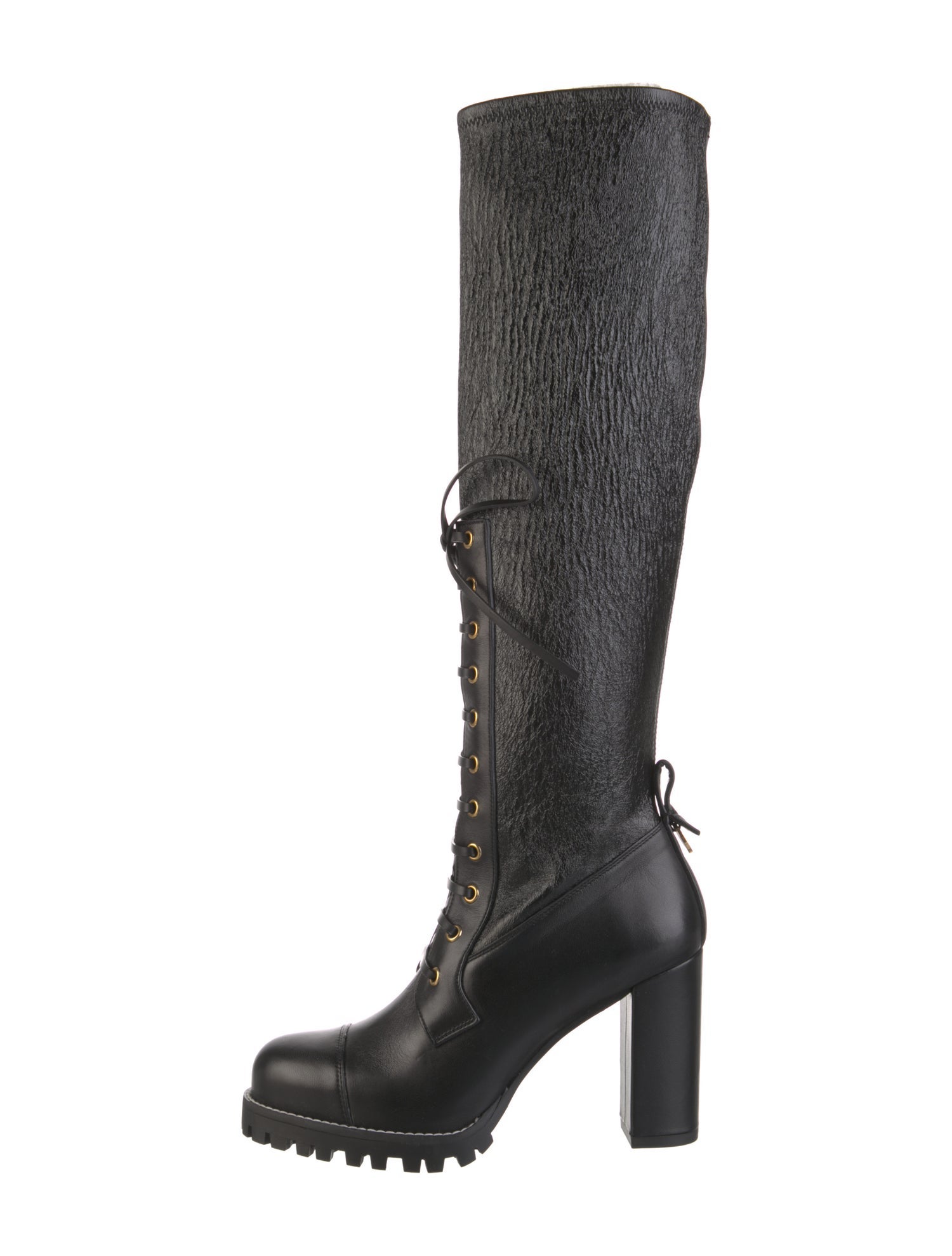 Stuart Weitzman Leather Lace-Up Boots w/ Tags