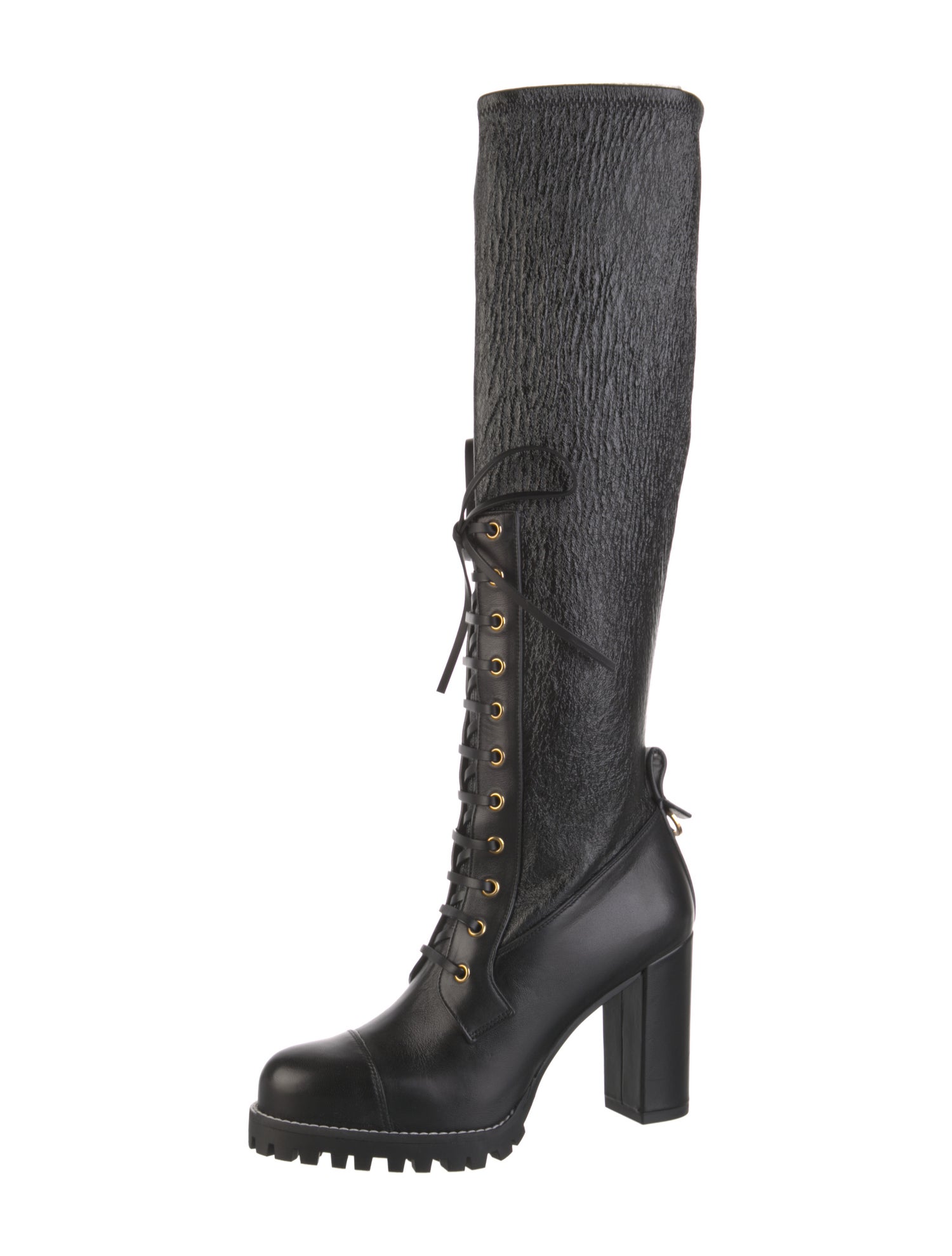 Stuart Weitzman Leather Lace-Up Boots w/ Tags