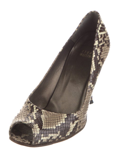 Stuart Weitzman Snakeskin Animal Print Pumps