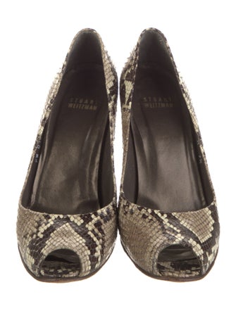 Stuart Weitzman Snakeskin Animal Print Pumps