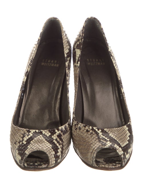 Stuart Weitzman Snakeskin Animal Print Pumps