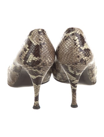 Stuart Weitzman Snakeskin Animal Print Pumps