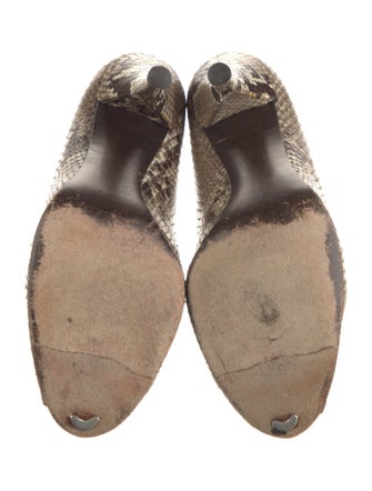 Stuart Weitzman Snakeskin Animal Print Pumps
