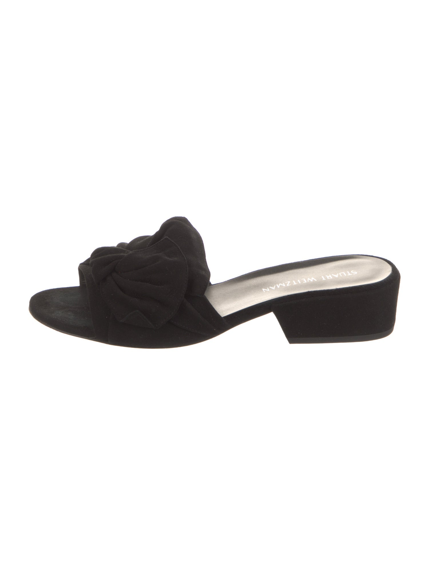 Stuart Weitzman Suede Slides