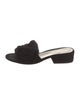 Stuart Weitzman Suede Slides