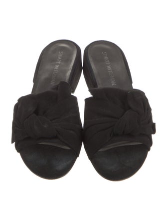 Stuart Weitzman Suede Slides