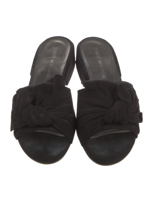 Stuart Weitzman Suede Slides