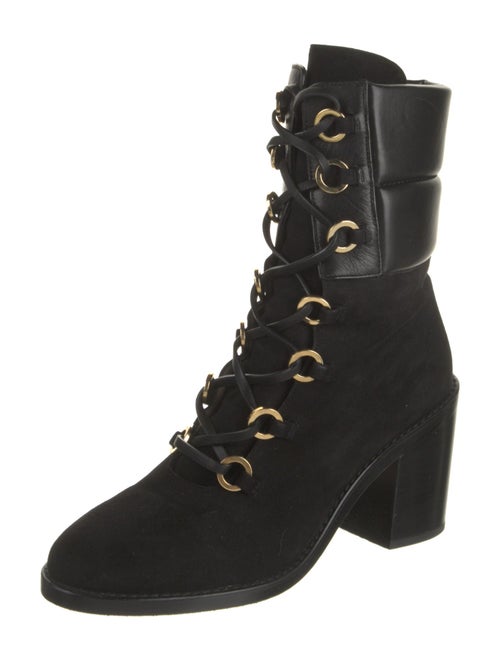 Stuart Weitzman Suede Lace-Up Boots