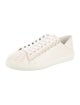 Stuart Weitzman Leather Beaded Accents Sneakers