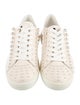 Stuart Weitzman Leather Beaded Accents Sneakers