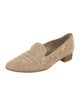 Stuart Weitzman Suede Studded Accents Loafers