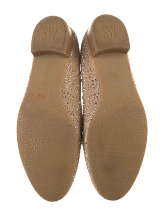 Stuart Weitzman Suede Studded Accents Loafers