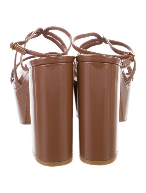 Stuart Weitzman Patent Leather Slingback Sandals