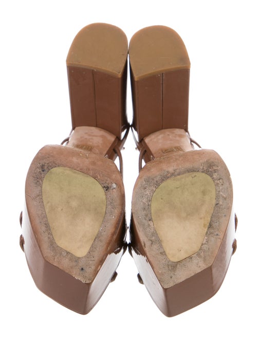 Stuart Weitzman Patent Leather Slingback Sandals