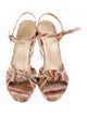Stuart Weitzman Leather Printed Espadrilles