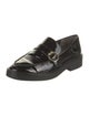 Stuart Weitzman Patent Leather Crystal Embellishments Loafers