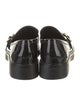 Stuart Weitzman Patent Leather Crystal Embellishments Loafers